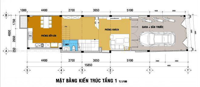 Thiết kế nhà đẹp 5 tầng DT 72m2 hiện đại cá tính-1