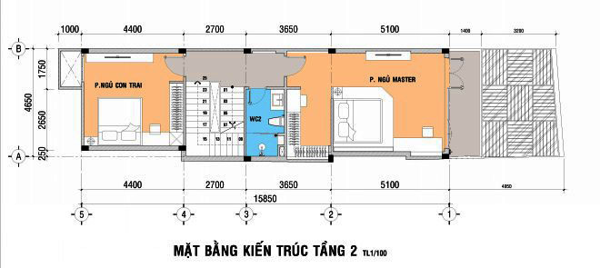 Thiết kế nhà đẹp 5 tầng DT 72m2 hiện đại cá tính-2